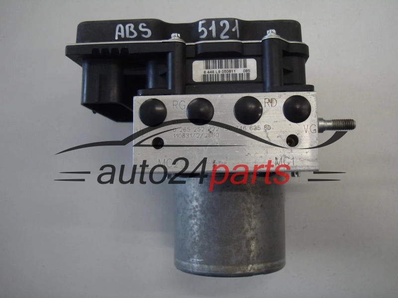ABS POMPA I STEROWNIK CITROEN PEUGEOT BOSCH 0265252222, 9674663580, 0265951952