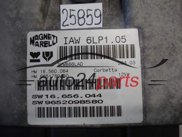 KOMPUTER STEROWNIK SILNIKA CITROEN IAW 6LP1.05, IAW6LP105, 9652098580
