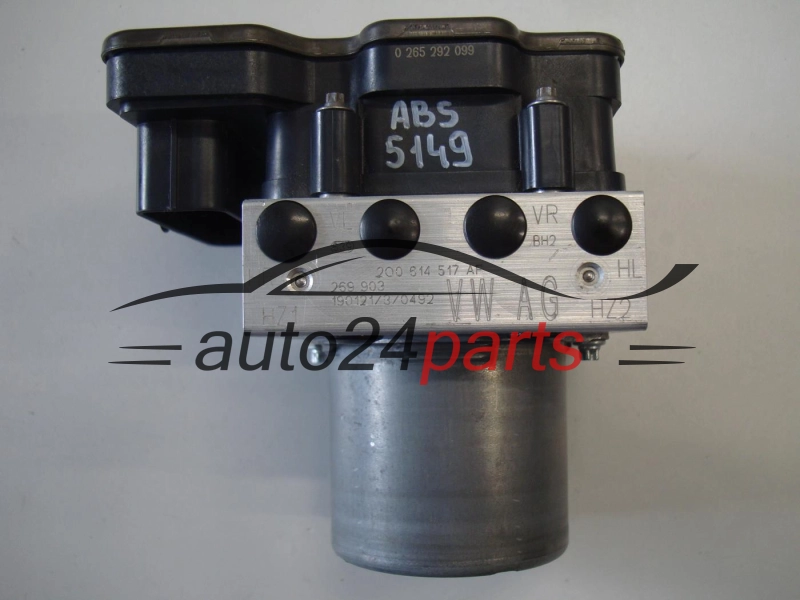ABS POMPA I STEROWNIK AUDI VOLKSAWAGEN SEAT 2Q0614517AF, 0265292099, 0265956687