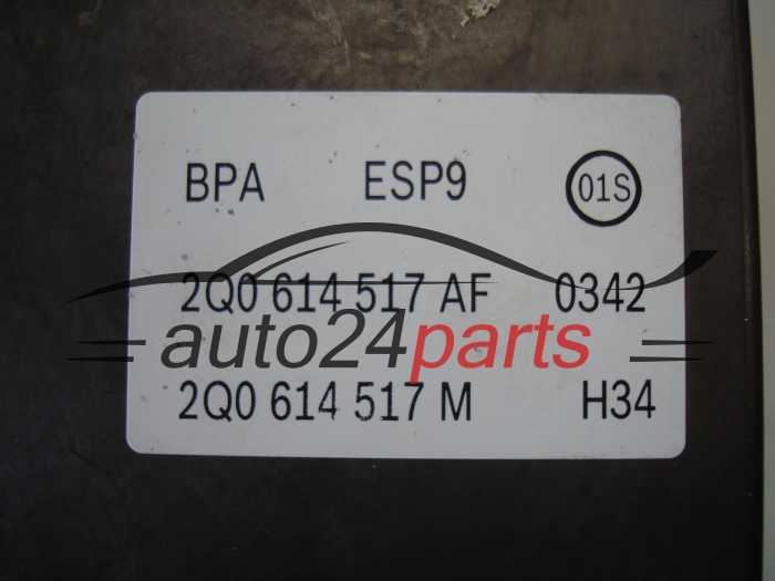 Pompe ABS et calculateur AUDI VOLKSAWAGEN SEAT 2Q0614517AF, 0265292099, 0265956687