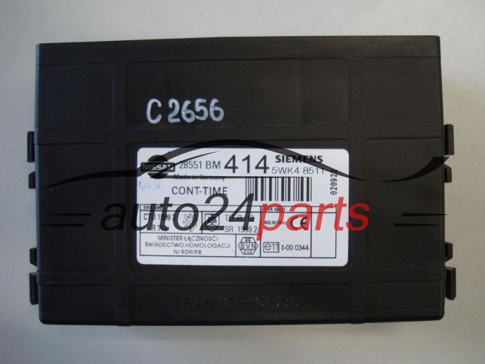 CENTRALKA MODUL STEROWNIK NISSAN ALMERA SIEMENS 5WK4 8511, 5WK48511, 28551 BM 414, 28551BM414