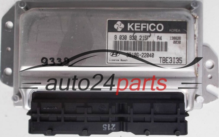 KOMPUTER STEROWNIK SILNIKA HYUNDAI GETZ 1.3, 9 030 930 215F, 9030930215F, 39106-22040, 3910622040, TBE3I35