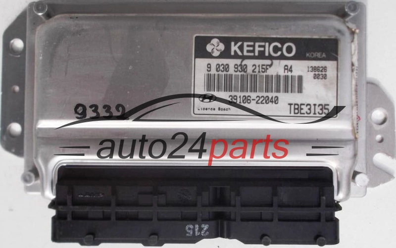 KOMPUTER STEROWNIK SILNIKA HYUNDAI GETZ 1.3, 9 030 930 215F, 9030930215F, 39106-22040, 3910622040, TBE3I35
