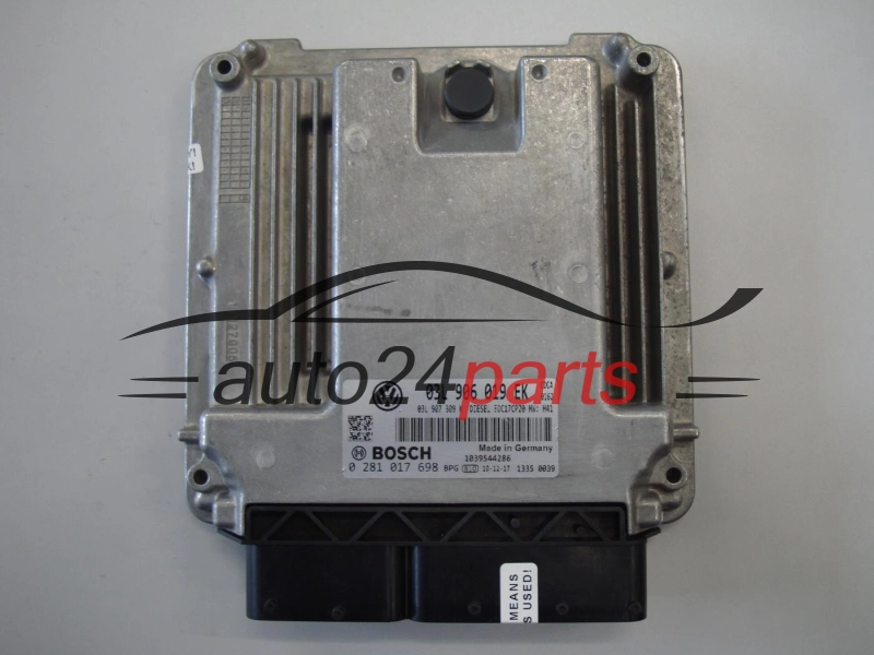 VOLKSWAGEN BOSCH 0 281 017 698, 0281017698, 03L906019EK, EDC17CP20