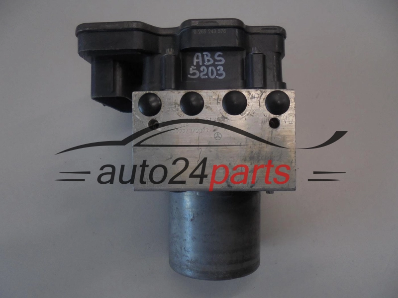 ABS POMPA I STEROWNIK MERCEDES BENZ BOSCH 0 265 243 576, 0265243576, A2224314512, 0265956109