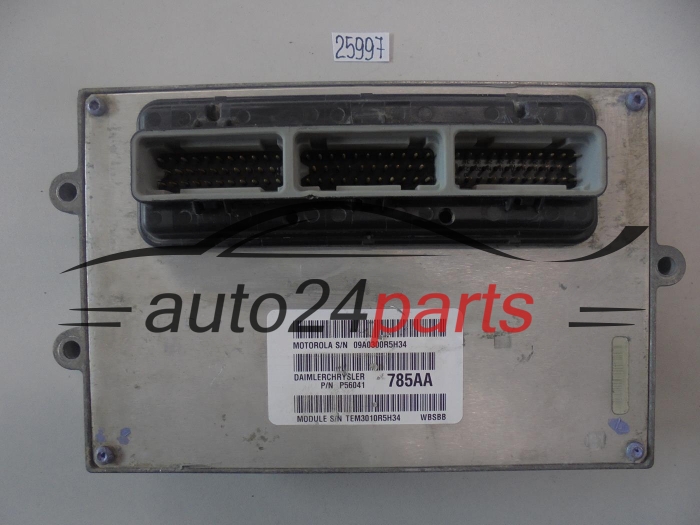 KOMPUTER STEROWNIK SILNIKA CHRYSLER JEEP GRAND CHEROKEE 4.0 MOTOROLA 09A0300RC184, P56041 785AA, P56041785AA, WBSBB