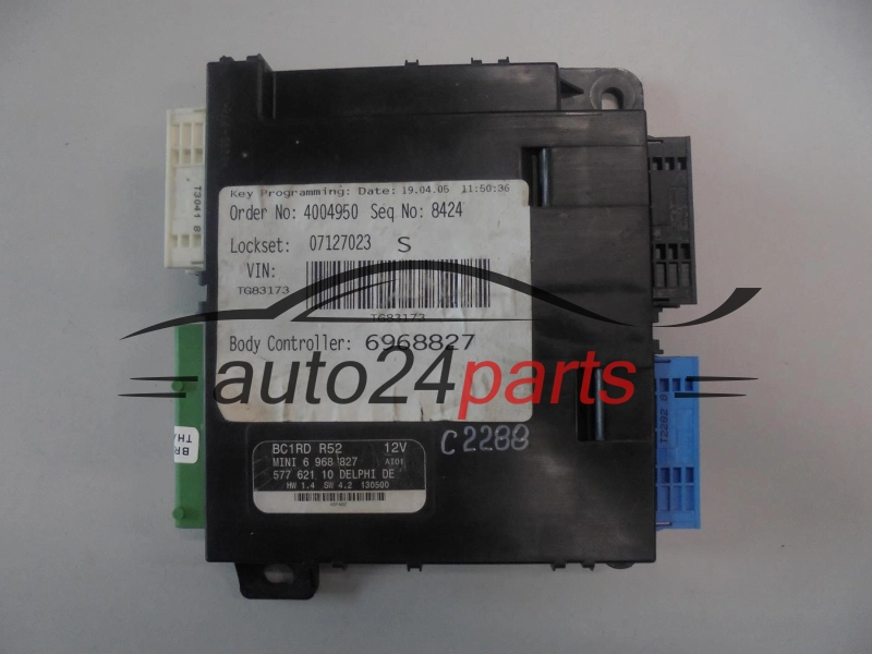 CENTRALKA MODUL STEROWNIK KOMFORTU BMW MINI COOPER 6 968 827, 6968827