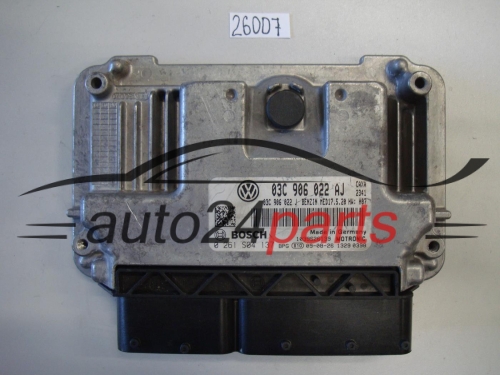 KOMPUTER STEROWNIK SILNIKA VOLKSWAGEN BOSCH 0 261 S04 137, 0261S04137, 03C906022AJ, MED17.5.20