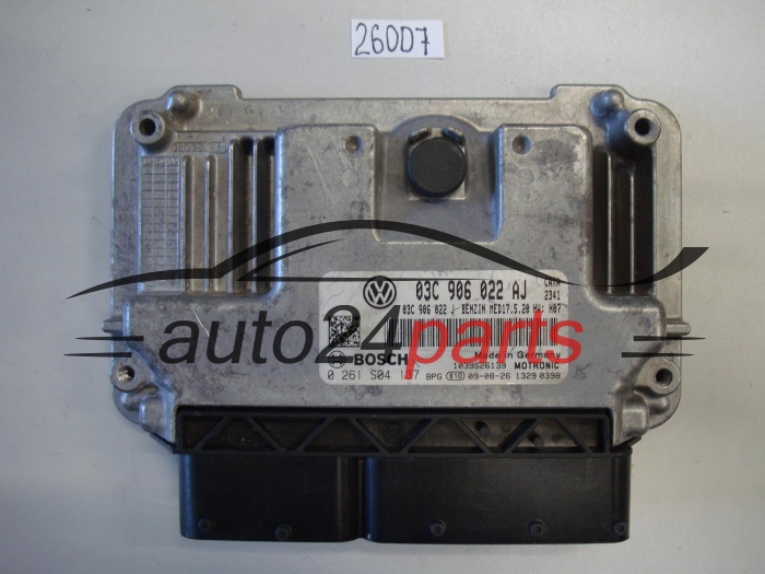 KOMPUTER STEROWNIK SILNIKA VOLKSWAGEN BOSCH 0 261 S04 137, 0261S04137, 03C906022AJ, MED17.5.20