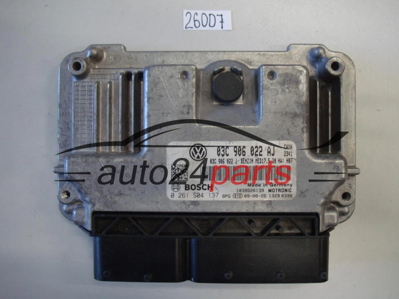 KOMPUTER STEROWNIK SILNIKA VOLKSWAGEN BOSCH 0 261 S04 137, 0261S04137, 03C906022AJ, MED17.5.20