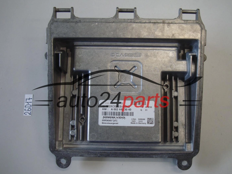 KOMPUTER STEROWNIK SILNIKA MERCEDES W 169 SIEMENS 5WK90957, A 266 153 08 79, A2661530879, A 002 446 30 40, A0024463040