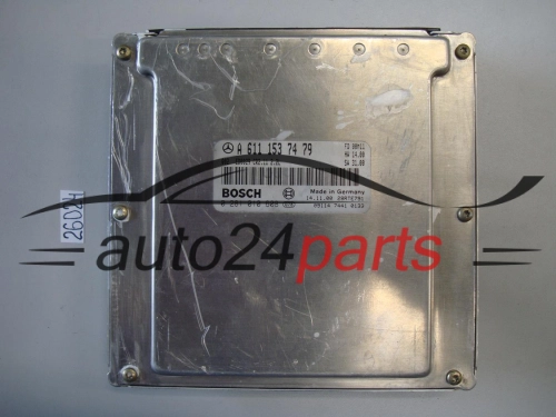 KOMPUTER STEROWNIK SILNIKA MERCEDES BENZ BOSCH 0 281 010 608, 0281010608, A6111537479, CR2.11