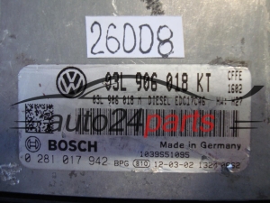 SEAT BOSCH 0 281 01 7942, 0281017942, 03L906018KT, EDC17C46