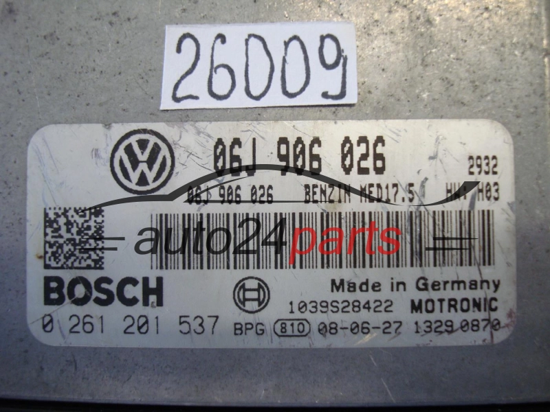 VOLKSWAGEN BOSCH 0 261 201 537, 0261201537, 06J906026, MED17.5