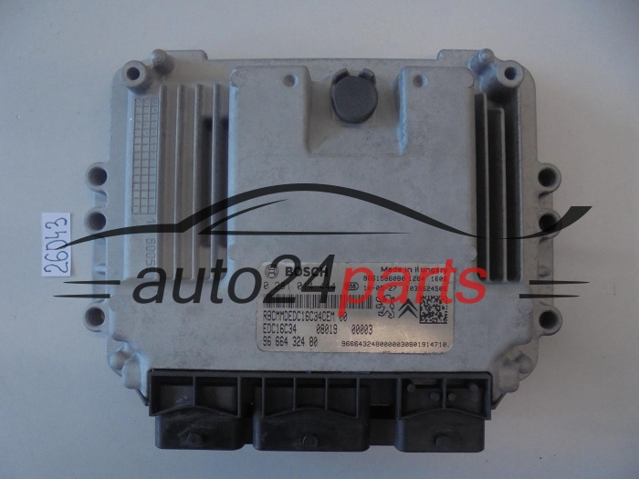 KOMPUTER STEROWNIK SILNIKA CITROEN PEUGEOT 1.4 HDI BOSCH 0 281 014 444, 0281014444, 96 664 324 80, 9666432480, 9661586080