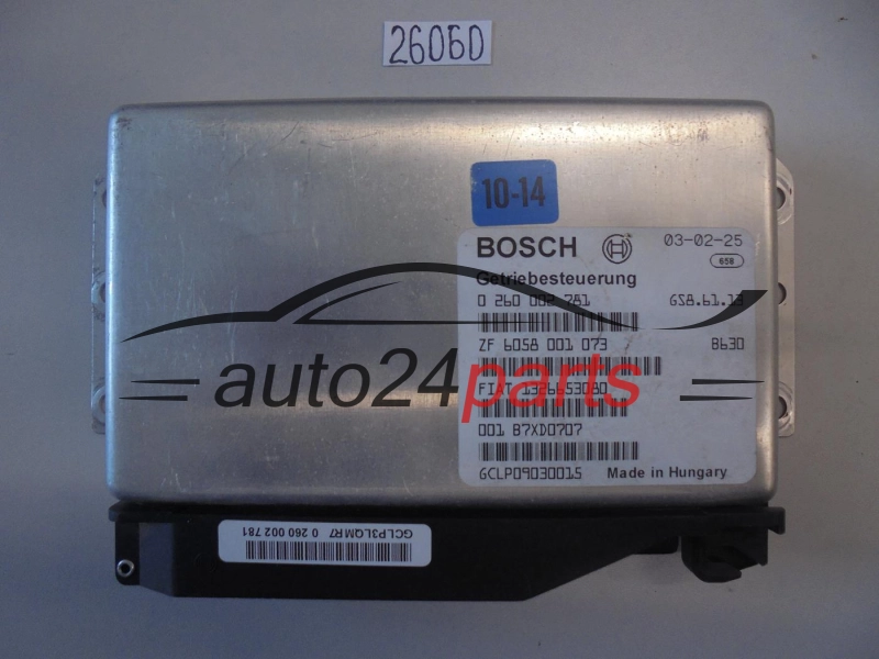 STEROWNIK SKRZYNI AUTOMATYCZNEJ FIAT DUCATO 2.8 JTD BOSCH 0 260 002 781, 0260002781, 1326653080