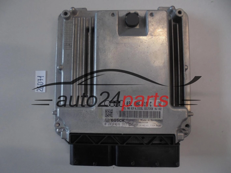 KOMPUTER STEROWNIK SILNIKA AUDI BOSCH 0281016353, 0 281 016 353, 03L906019C, EDC17CP20