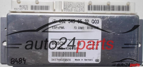 CALCULATEUR ABS ESP+PML MERCEDES W 211, BOSCH 0 265 109 511, 0265109511, 032 545 65 32 Q03, 0325456532Q03 