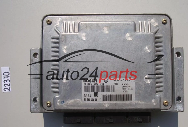 CALCULATEUR MOTEUR CITROEN PEUGEOT 3.0 V6 BOSCH 0 261 206 741, 0261206741, 96 398 630 80, 9639863080