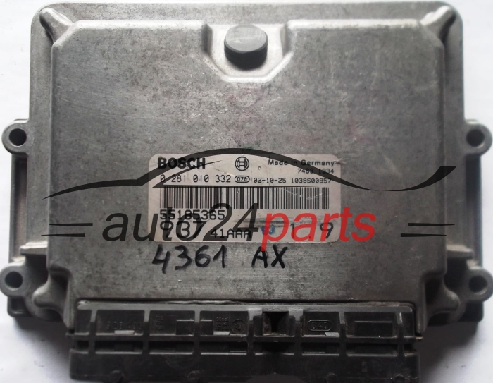 Centralita de motor Alfa Romeo 147 1.9 JTD 0281010332 55185365 93741AAA 1039S00957