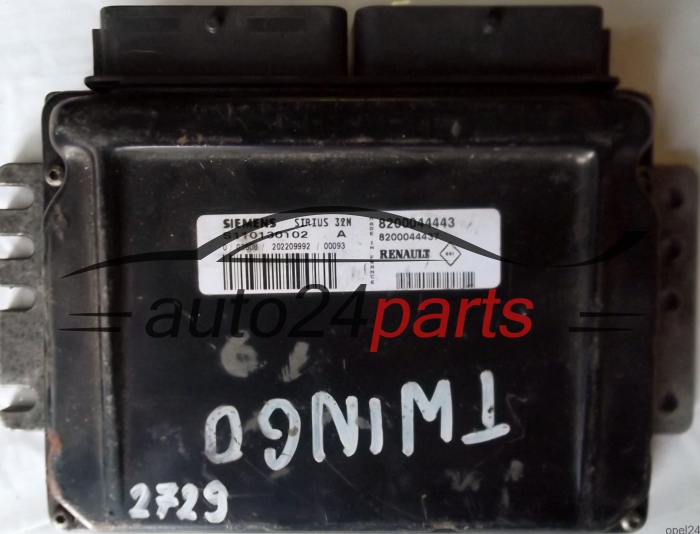 UCE CENTRALITA DE MOTOR RENAULT TWINGO 1.2 SIEMENS SIRIUS 32N S110130102A S110130102 A, 8200044443 8200044437