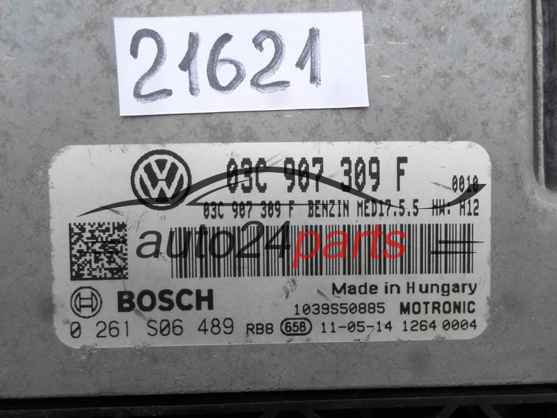  AUDI VW VOLKSWAGEN BOSCH 0 261 S06 489, 0261S06489, 03C 907 309 F, 03C907309F, MED17.5.5
