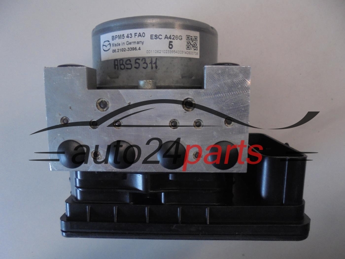 ABS POMPA I STEROWNIK MAZDA BPM543FA0, 06210233954, 06.2102-3395.4, 06210972333, 06.2109-7233.3, 28515832003, 28.5158-3200.3