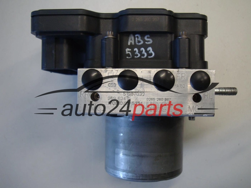 ABS POMPA I STEROWNIK FIAT DUCATO BOXER JUMPER 51987032, 0265260987, 0265956214
