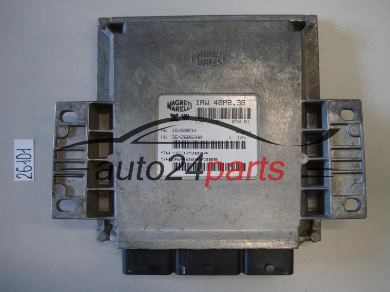 KOMPUTER STEROWNIK SILNIKA PEUGEOT 206 MAGNETI MARELLI IAW 48P2.38, IAW48P238, 16469034, 9642606280, 16379044, 9642247380
