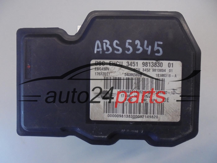 ABS POMPA I STEROWNIK MINI COOPER 3451 9813830 01, 34519813830, 3451981383001