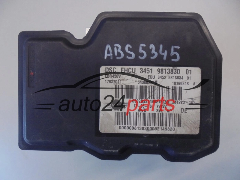 ABS POMPA I STEROWNIK MINI COOPER 3451 9813830 01, 34519813830, 3451981383001
