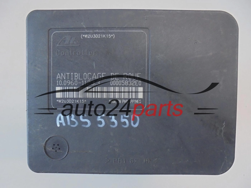 ABS POMPA I STEROWNIK PEUGEOT 9649026780, 10.0960-1123.3, 10096011233