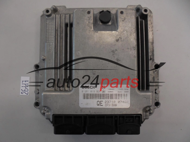 KOMPUTER STEROWNIK SILNIKA RENAULT KOLEOS BOSCH 0 281 019 924, 0281019924, 237100746R