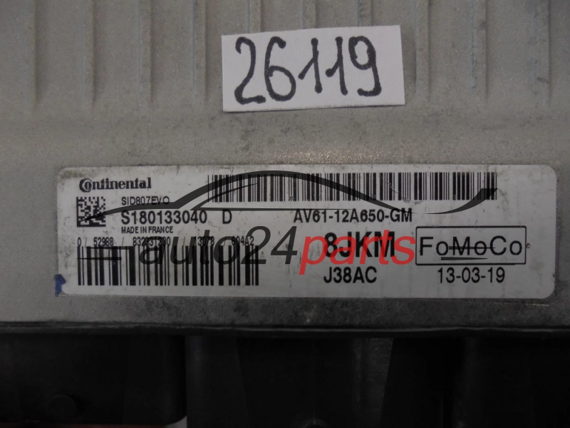 KOMPUTER STEROWNIK SILNIKA FORD AV61-12A650-GM, AV6112A650GM, S180133040D, SID807EVO