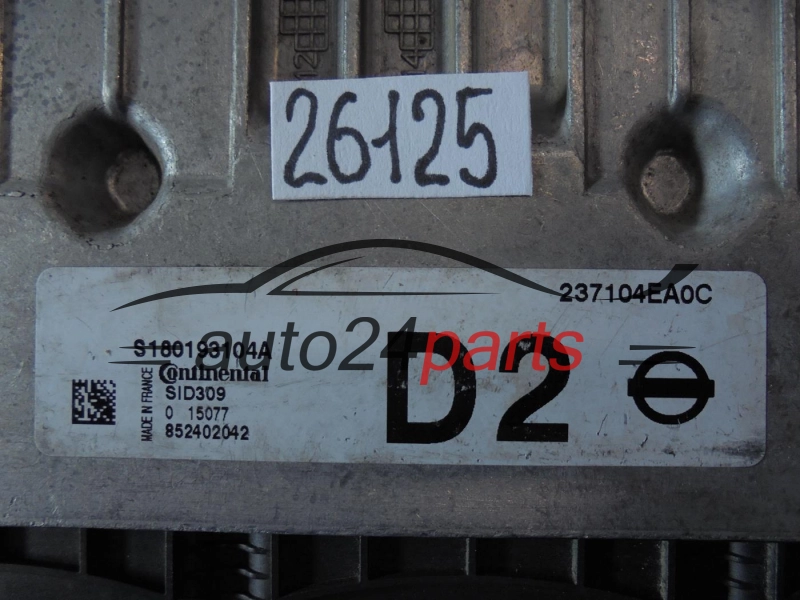 KOMPUTER STEROWNIK SILNIKA NISSAN 237104EA0C, S180193104A, SID309