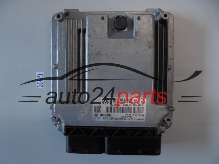 KOMPUTER STEROWNIK SILNIKA AUDI VW VOLKSWAGEN BOSCH 0 281 015 236, 0281015236, 03L 906 022 HM, 03L906022HM, EDC17CP14
