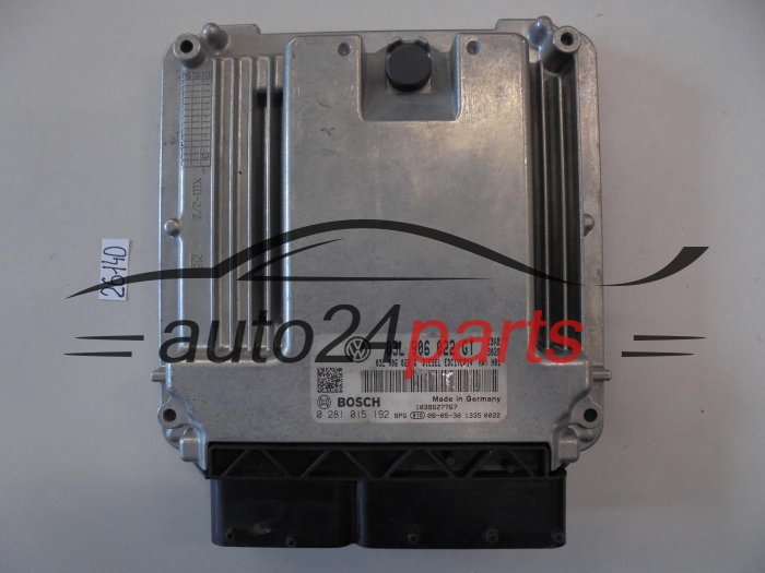 KOMPUTER STEROWNIK SILNIKA VOLKSWAGEN BOSCH 0 281 015 192, 0281015192, 03L906022GT, EDC17CP14