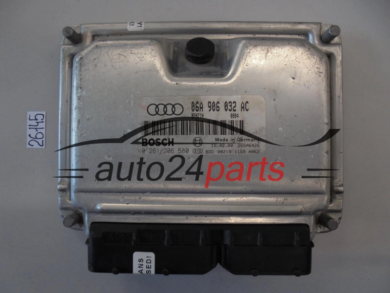 KOMPUTER STEROWNIK SILNIKA AUDI BOSCH 0 261 206 580, 0261206580, 06A906032AC