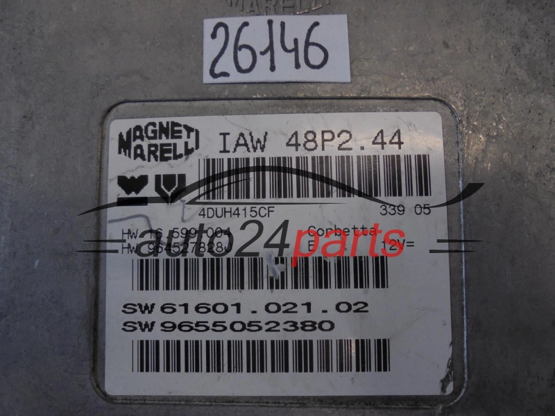 KOMPUTER STEROWNIK SILNIKA FIAT BOXER JUMPER IAW48P2.44, IAW48P244, 9655052380