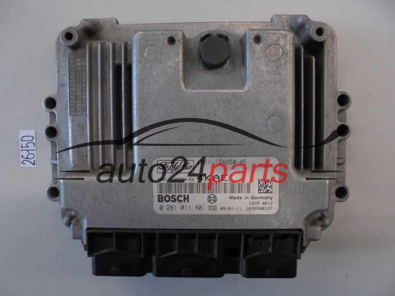 KOMPUTER STEROWNIK SILNIKA FORD FOCUS BOSCH 0 281 011 801, 0281011801, 4M51-12A650-KE, 4M5112A650KE
