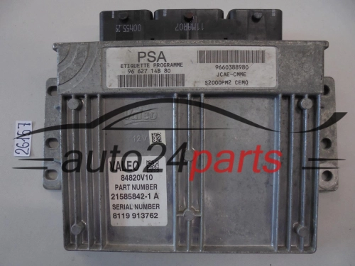 KOMPUTER STEROWNIK SILNIKA CITROEN PEUGEOT 21585842-1, 215858421, 9662714880, 9660388980
