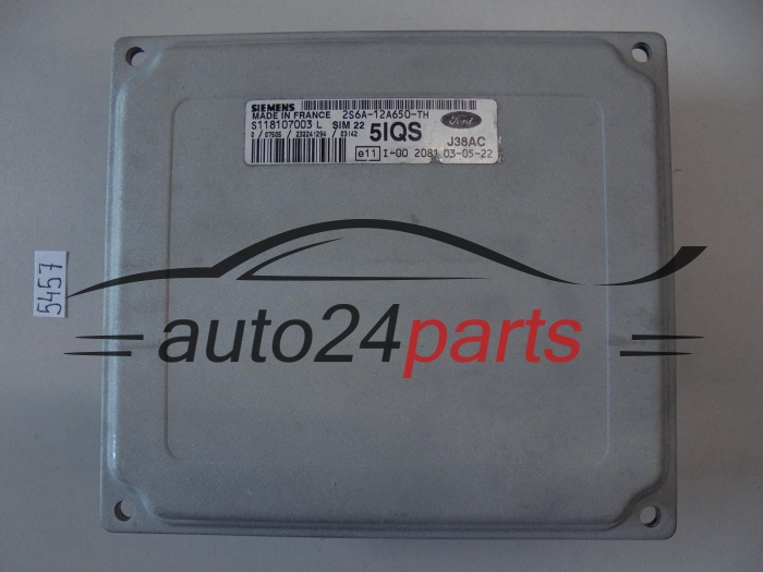 KOMPUTER STEROWNIK SILNIKA FORD FIESTA 1.4 SIEMENS S118107003 L, S118107003L, 2S6A-12A650-TH, 2S6A12A650TH, 5IQS, SIM22