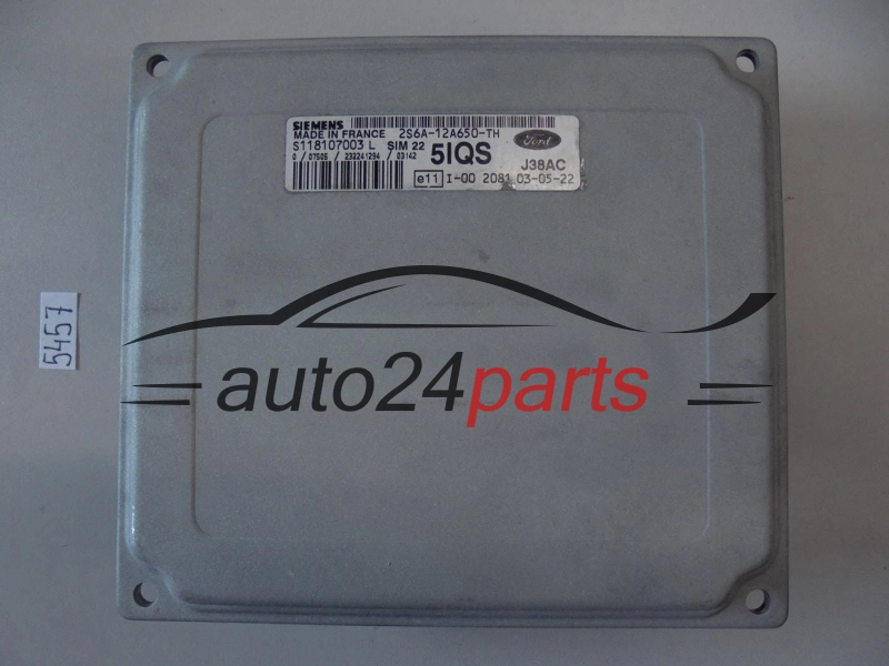 KOMPUTER STEROWNIK SILNIKA FORD FIESTA 1.4 SIEMENS S118107003 L, S118107003L, 2S6A-12A650-TH, 2S6A12A650TH, 5IQS, SIM22