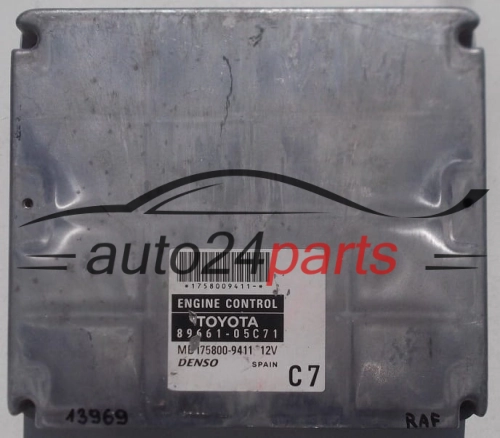KOMPUTER STEROWNIK SILNIKA TOYOTA AVENSIS 8966105C71, MB1758009411