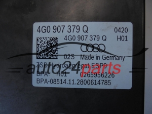 POMPA ABS I STEROWNIK AUDI 0265243292, 4G0614517AJ, 4G0907379Q, 0265956226