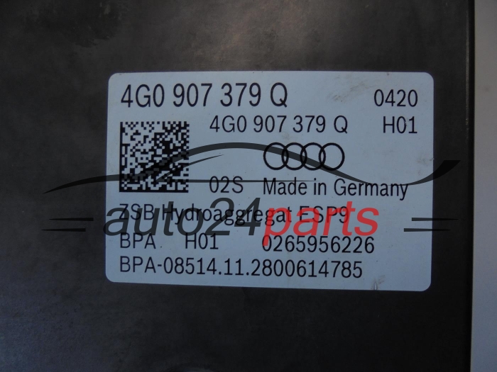 Bomba ABS y centralita AUDI 0265243292, 4G0614517AJ, 4G0907379Q, 0265956226
