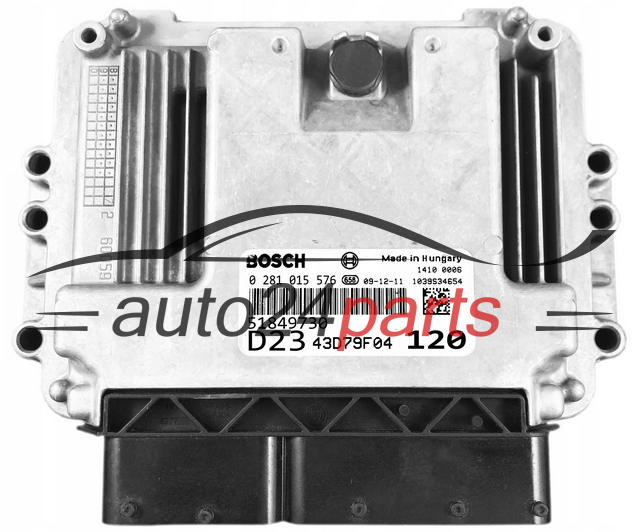 KOMPUTER STEROWNIK SILNIKA FIAT DUCATO 2.3 JTD BOSCH 0281015576, 0 281 015 576, 51849730