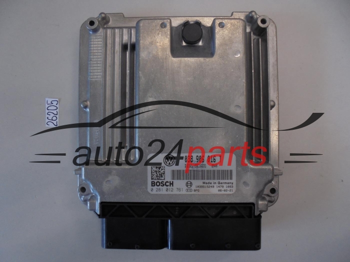 KOMPUTER STEROWNIK SILNIKA VW VOLKSWAGEN T5 1.9 TDI 038906016T, 038 906 016 T, BOSCH 0 281 012 761, 0281012761, DIESEL EDC16U31