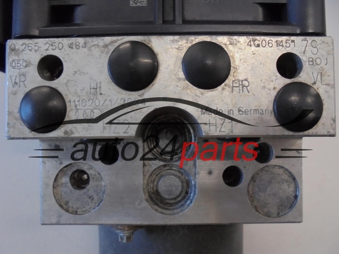 Pompe ABS et calculateur AUDI 0265250484 4G0614517S 4G0907379J 0265960419