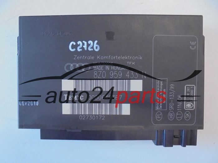 CENTRALKA MODUL KOMFORTU AUDI 8Z0 959 433 N 8Z0959433N